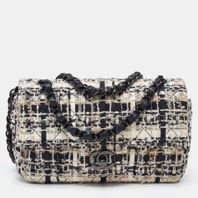 Pre-owned Chanel Multicolor Tweed New Mini Classic Single Flap Bag