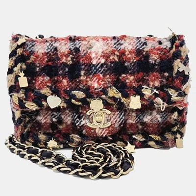 Pre-owned Chanel Multicolor Tweed New Mini Crossbody Bag