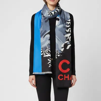 Pre-owned Chanel Multicolour Chalet Gardenia Silk Scarf