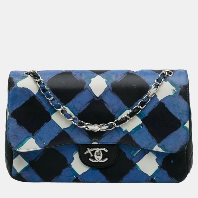 Pre-owned Chanel Multicolour Jumbo Classic Airline Double Flap In Multicolor