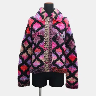 Pre-owned Chanel Multicolour New Faux Fur Captivating Jacket Size 36 In Multicolor