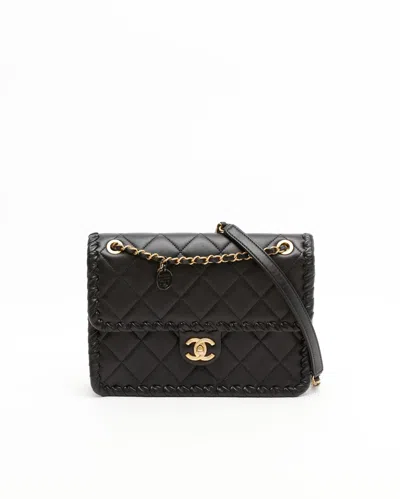 Pre-owned Chanel My Own Frame Flap Bag In Black