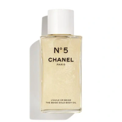 Chanel N°5 The Beige Gold Body Oil In White