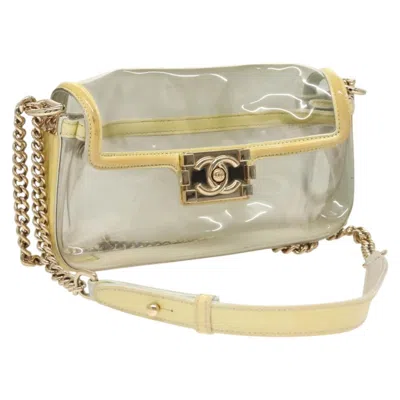 Pre-owned Chanel Naked Boy Flap Bag Pvc And Patent Clear Plastic Shoulder Bag Bag () In Multi