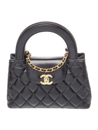 Pre-owned Chanel Nano Kelly Shopper In Black