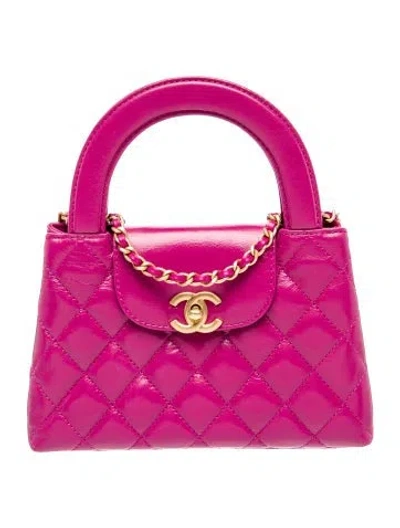Pre-owned Chanel Nano Kelly Shopper In Pink
