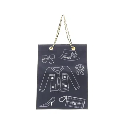 Pre-owned Chanel Navy Canvas Handbag () In Blue