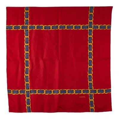 Pre-owned Chanel Navy Color Scarf () In Multi