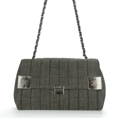 Pre-owned Chanel Navy Denim Shoulder Bag ()