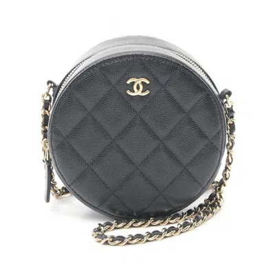 Pre-owned Chanel Navy Leather Shoulder Bag ()