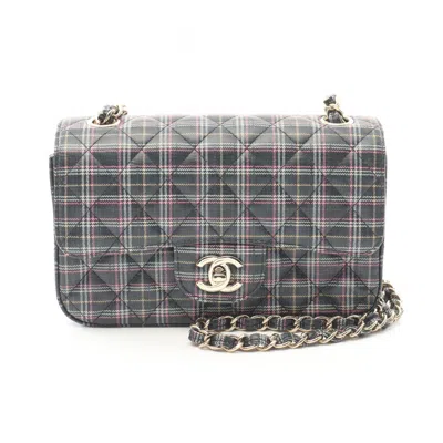 Pre-owned Chanel Navy Leather Shoulder Bag () In Multi