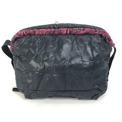Pre-owned Chanel Navy Pink Nylon Tweed Fanny Pack Shoulder Bag () In Navy, Pink
