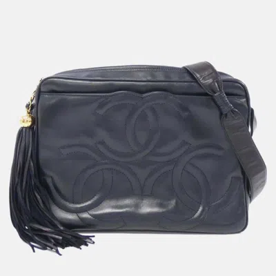 Pre-owned Chanel Navy Shoulder Bag