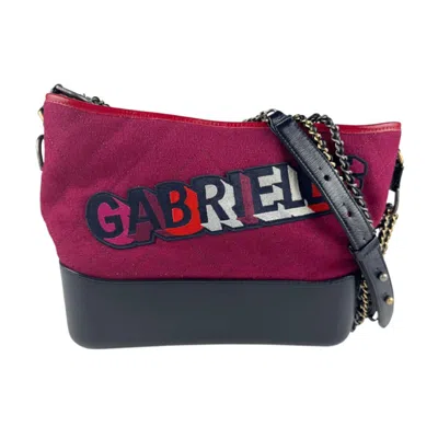Pre-owned Chanel Navy Wool Leather Shoulder Bag () In Multi