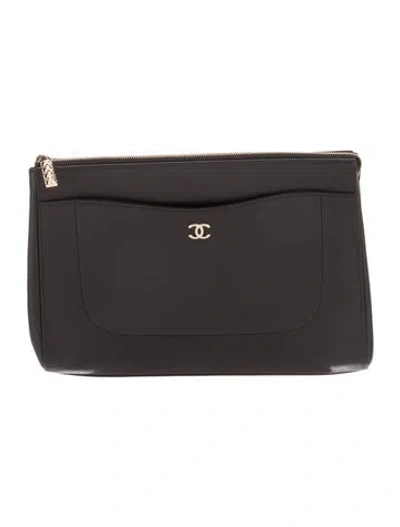 Pre-owned Chanel Neo Executive Clutch In Black