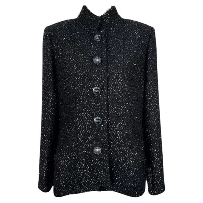 Pre-owned Chanel New 2019 Spring Timeless Black Tweed Jacket
