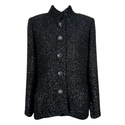 Pre-owned Chanel New 2019 Spring Timeless Black Tweed Jacket