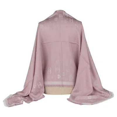 Pre-owned Chanel New Cashmere Shawl Pink