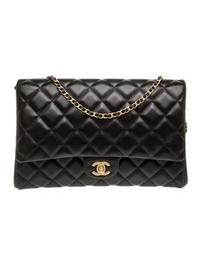 Pre-owned Chanel New Clutch W/ Chain In Black