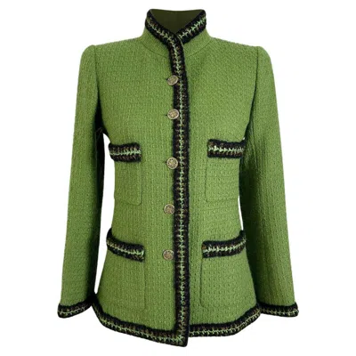 Pre-owned Chanel New Iconic Tweed Jacket From Ad Campaign In Brown