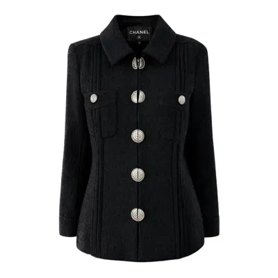 Pre-owned Chanel New Paris / Cuba Timeless Black Tweed Jacket 34 Fr