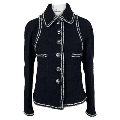 Pre-owned Chanel New Timeless Cc Buttons Black Tweed Jacket