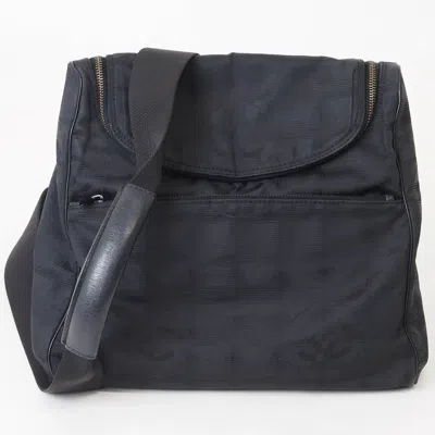 Pre-owned Chanel New Travel Line Black New Travel Line Backpack Shoulder Bag ()