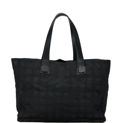 Pre-owned Chanel New Travel Line Black New Travel Line Pochette Pouch Tote Bag ()