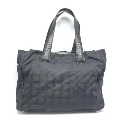 Pre-owned Chanel New Travel Line Black New Travel Line Tote Bag ()