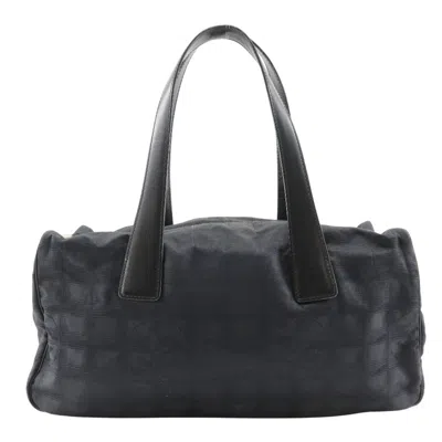 Pre-owned Chanel New Travel Line Black New Travel Line Tote Bag Weekend Bag ()