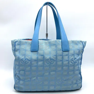 Pre-owned Chanel New Travel Line Blue Blue New Travel Line Tote Bag () In Multi