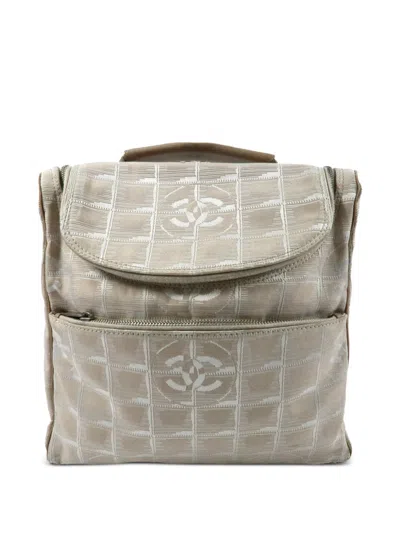 Pre-owned Chanel New Travel Line Cc Backpack In Neutral