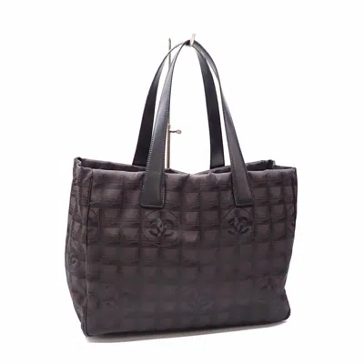 Pre-owned Chanel New Travel Line Leather Tote Bag () In Brown