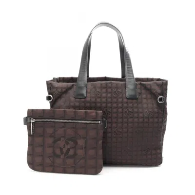 Pre-owned Chanel New Travel Line Leather Tote Bag () In Multi