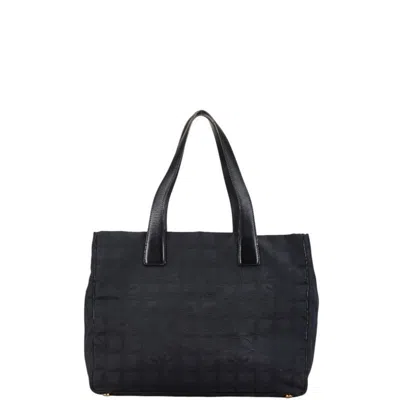 Pre-owned Chanel New Travel Line New Travel Line Nylon Leather Tote Bag () In Black