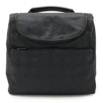 Pre-owned Chanel New Travel Line Nylon Backpack Shoulder Bag () In Black