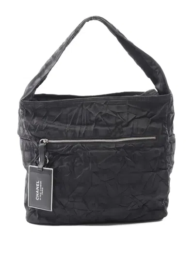 Pre-owned Chanel New Travel Line Shoulder Bag In Blue