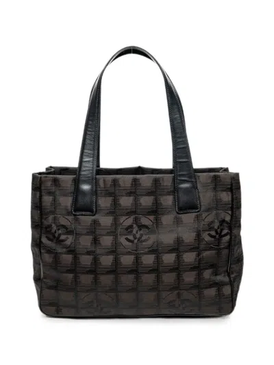 Pre-owned Chanel New Travel Line Tote Bag In Brown
