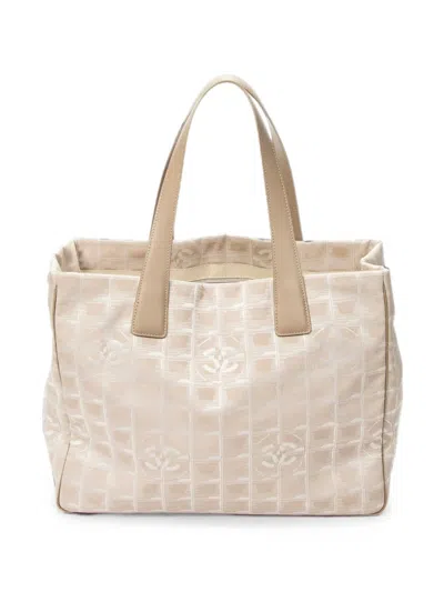 Pre-owned Chanel New Travel Line Tote Bag In Neutrals