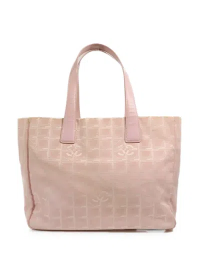 Pre-owned Chanel New Travel Line Tote Bag In Pink