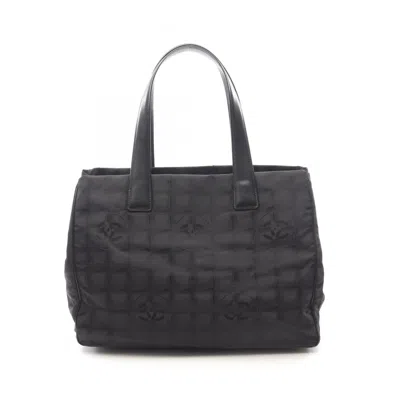 Pre-owned Chanel New Travel Line Tote Bag () In Black