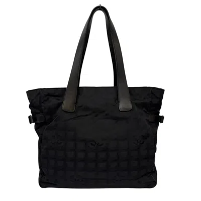Pre-owned Chanel New Travel Line Tote Bag () In Black