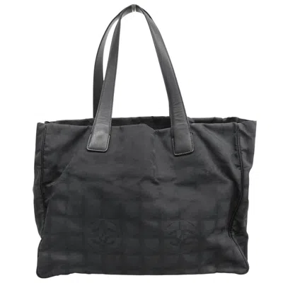 Pre-owned Chanel New Travel Line Tote Bag () In Black