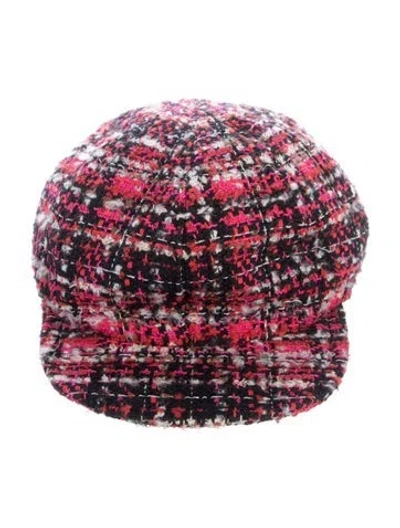 Pre-owned Chanel Newsboy Cap In Red