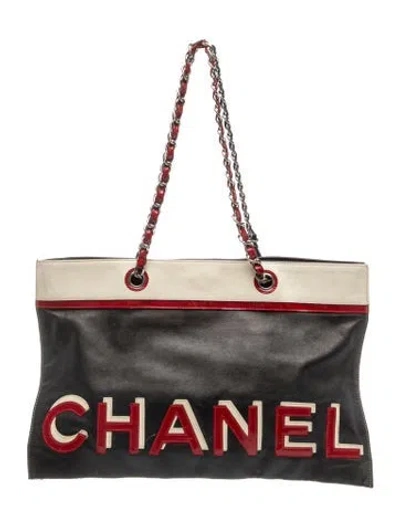 Pre-owned Chanel No. 5 Star Tote In Black