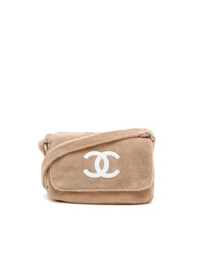 Chanel Novelty Teddy Precision Bag In Beige