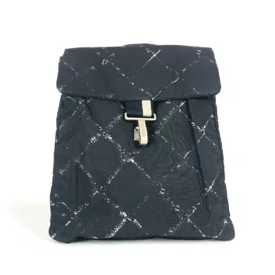 Pre-owned Chanel Nylon Backpack () In Black