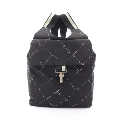 Pre-owned Chanel Nylon Backpack () In Black