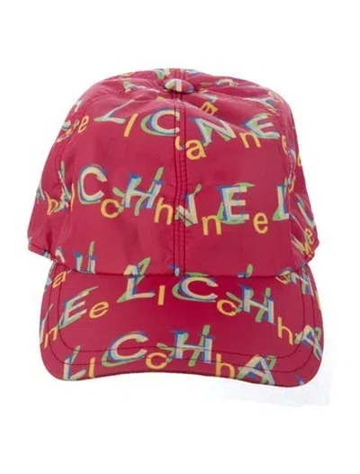 Pre-owned Chanel Nylon Baseball Cap In Pink