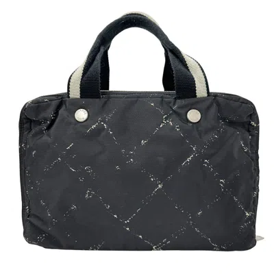 Pre-owned Chanel Nylon Handbag () In Black